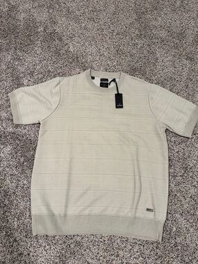 Buffalo David Bitton Men's Short Sleeve Knit Top in Light Brown